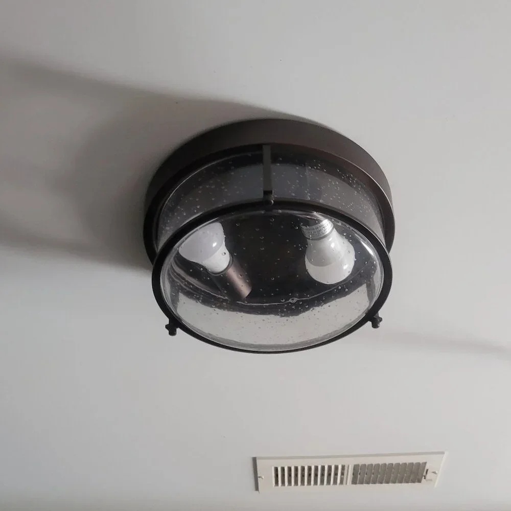 Rustic Farmhouse Industrial Oil Rubbed Bronze Light Fixture